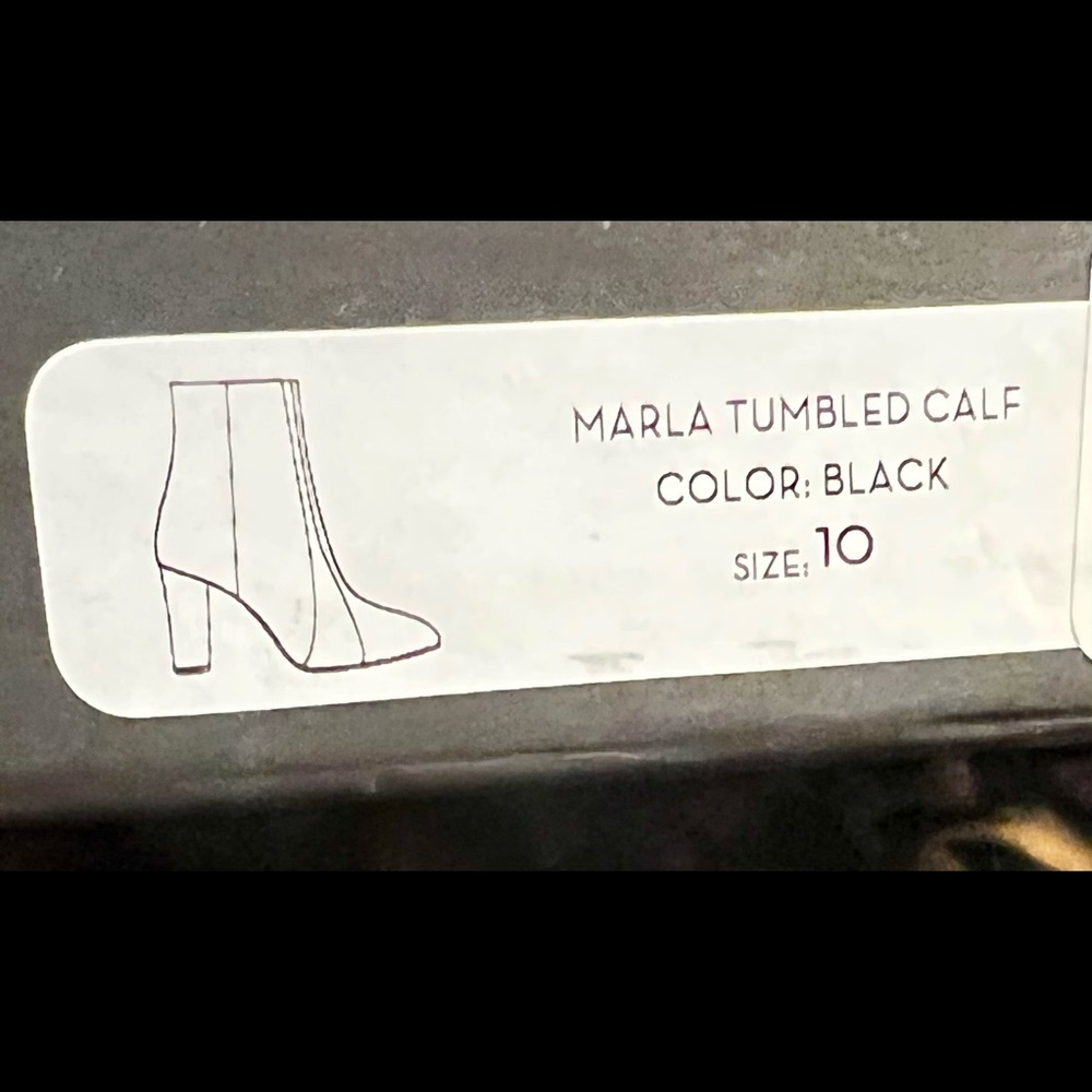 NWT Veronica beard Marla tumbled calf black boots - Picture 14 of 14